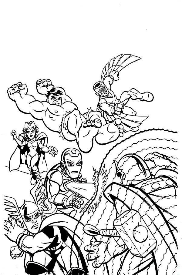 Página para colorir: super-heróis da marvel (Super heroi) #79873 - Páginas para Colorir Imprimíveis Gratuitamente