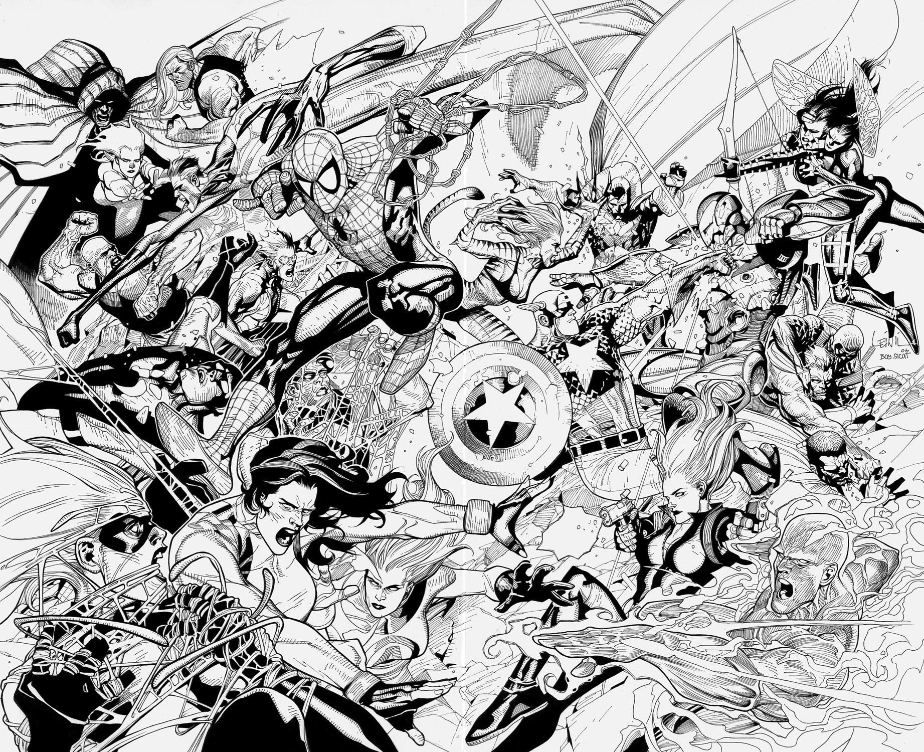 Página para colorir: super-heróis da marvel (Super heroi) #79874 - Páginas para Colorir Imprimíveis Gratuitamente