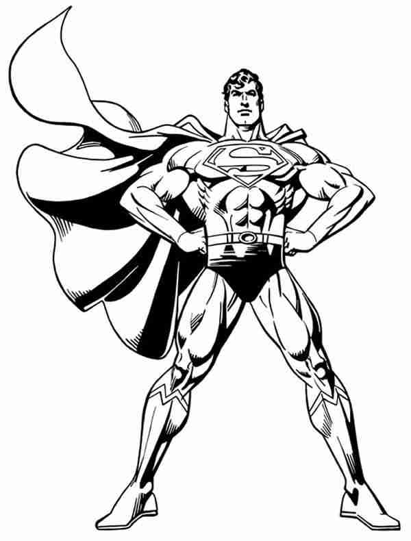 Página para colorir: Super homen (Super heroi) #83613 - Páginas para Colorir Imprimíveis Gratuitamente