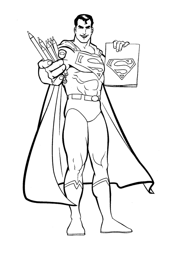 Página para colorir: Super homen (Super heroi) #83618 - Páginas para Colorir Imprimíveis Gratuitamente