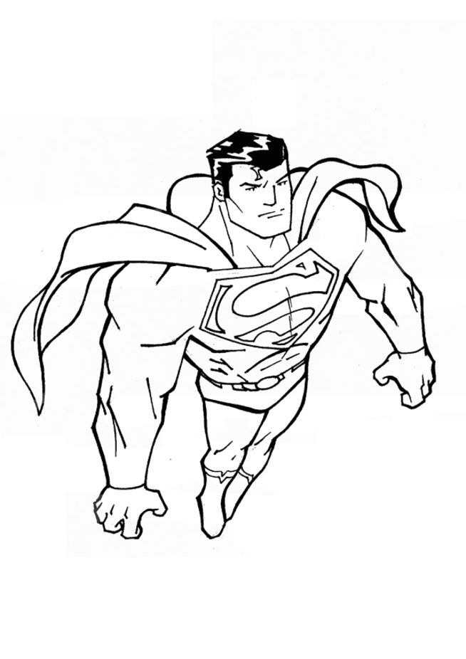 Página para colorir: Super homen (Super heroi) #83639 - Páginas para Colorir Imprimíveis Gratuitamente