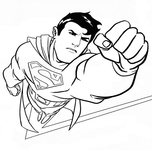Página para colorir: Super homen (Super heroi) #83646 - Páginas para Colorir Imprimíveis Gratuitamente