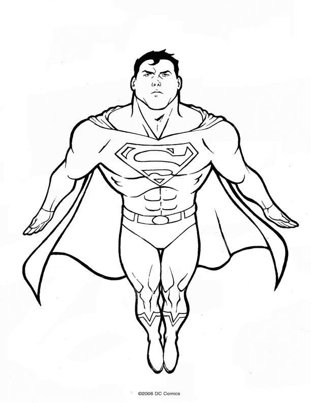 Página para colorir: Super homen (Super heroi) #83655 - Páginas para Colorir Imprimíveis Gratuitamente