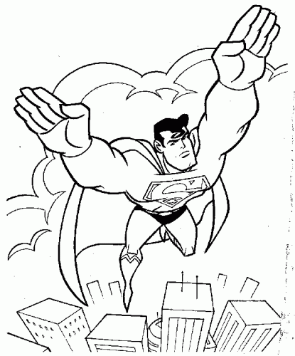 Página para colorir: Super homen (Super heroi) #83664 - Páginas para Colorir Imprimíveis Gratuitamente