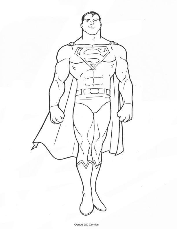 Página para colorir: Super homen (Super heroi) #83685 - Páginas para Colorir Imprimíveis Gratuitamente