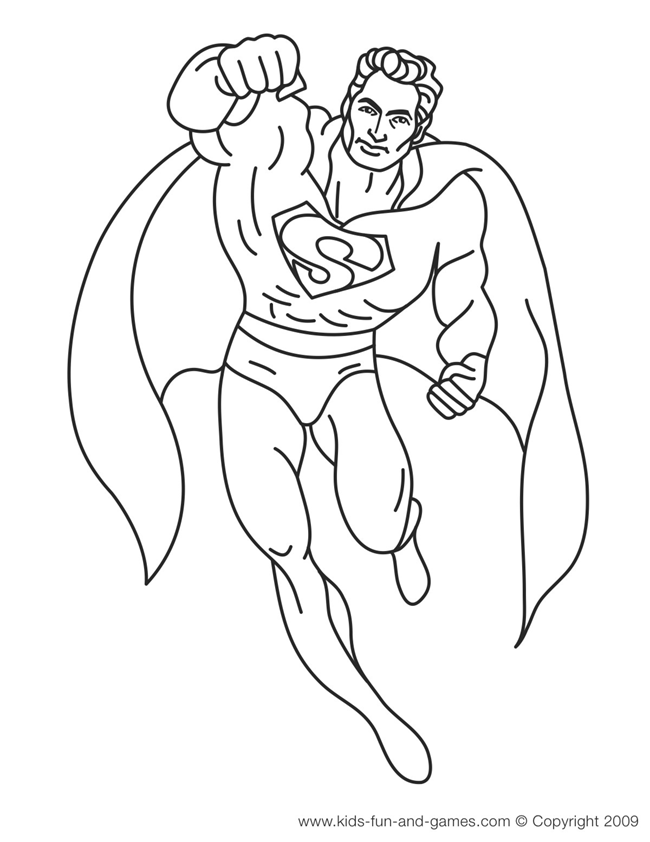 Página para colorir: Super homen (Super heroi) #83707 - Páginas para Colorir Imprimíveis Gratuitamente