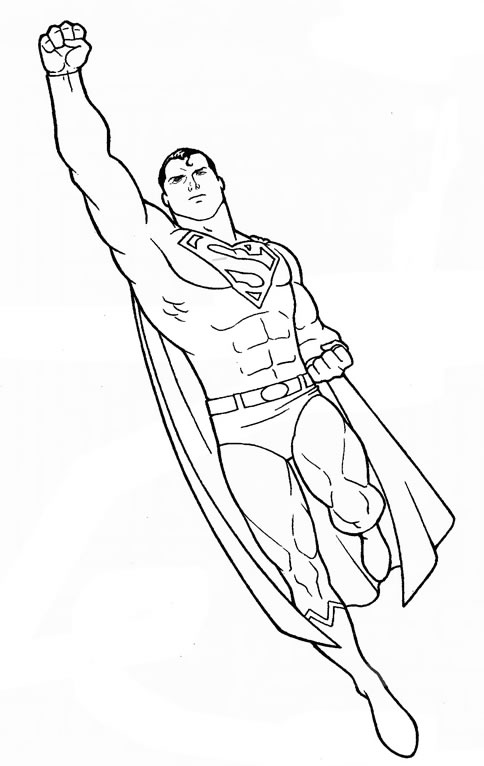 Página para colorir: Super homen (Super heroi) #83727 - Páginas para Colorir Imprimíveis Gratuitamente