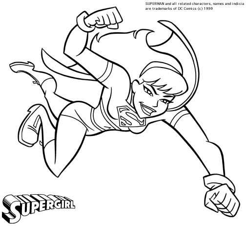 Página para colorir: Supergirl (Super heroi) #83926 - Páginas para Colorir Imprimíveis Gratuitamente