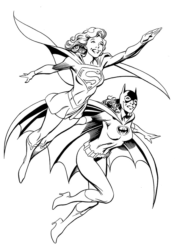 Página para colorir: Supergirl (Super heroi) #83927 - Páginas para Colorir Imprimíveis Gratuitamente