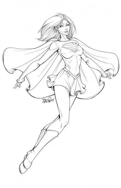 Página para colorir: Supergirl (Super heroi) #83929 - Páginas para Colorir Imprimíveis Gratuitamente
