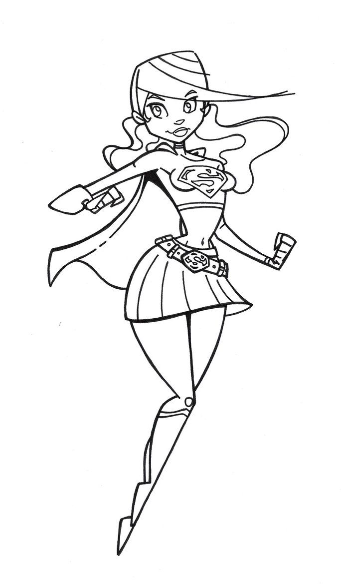 Página para colorir: Supergirl (Super heroi) #83942 - Páginas para Colorir Imprimíveis Gratuitamente