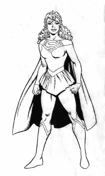 Página para colorir: Supergirl (Super heroi) #83950 - Páginas para Colorir Imprimíveis Gratuitamente