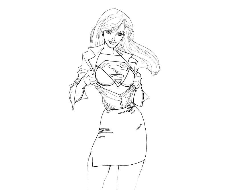 Página para colorir: Supergirl (Super heroi) #83954 - Páginas para Colorir Imprimíveis Gratuitamente