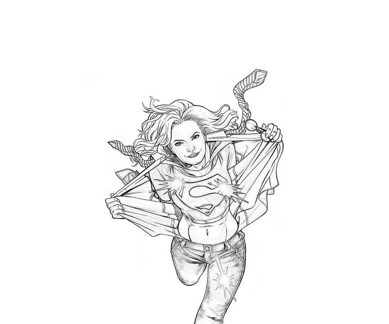 Página para colorir: Supergirl (Super heroi) #83958 - Páginas para Colorir Imprimíveis Gratuitamente