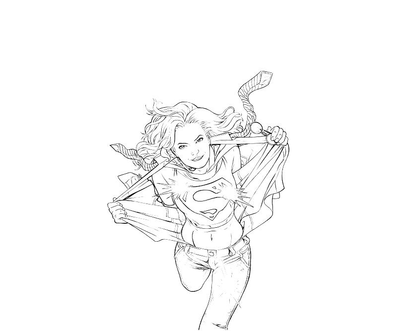 Página para colorir: Supergirl (Super heroi) #83963 - Páginas para Colorir Imprimíveis Gratuitamente