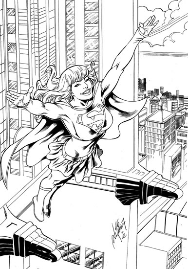 Página para colorir: Supergirl (Super heroi) #83982 - Páginas para Colorir Imprimíveis Gratuitamente
