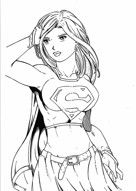 Página para colorir: Supergirl (Super heroi) #84010 - Páginas para Colorir Imprimíveis Gratuitamente