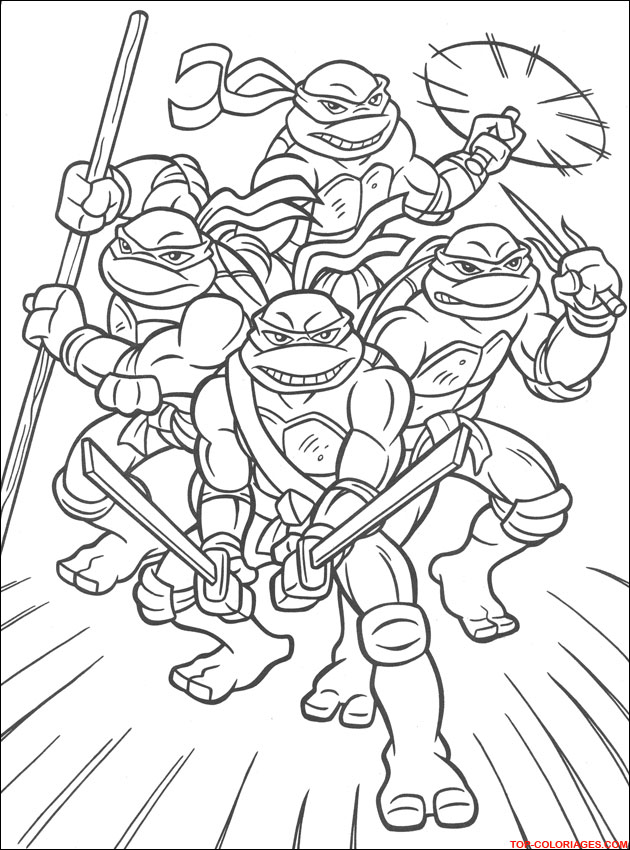 Página para colorir: Tartarugas ninjas (Super heroi) #75354 - Páginas para Colorir Imprimíveis Gratuitamente