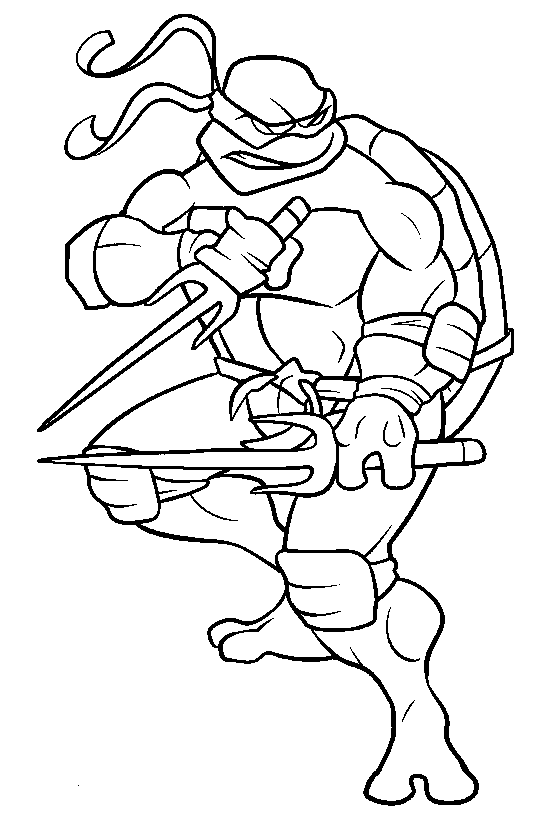 Desenho de Raphael Ninja Turtles para Colorir - Colorir.com