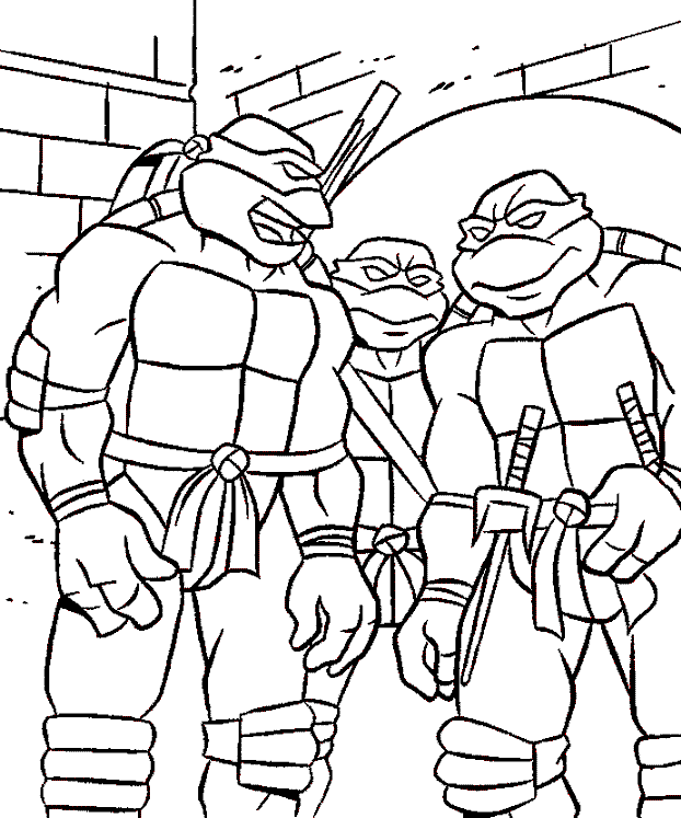 Página para colorir: Tartarugas ninjas (Super heroi) #75432 - Páginas para Colorir Imprimíveis Gratuitamente