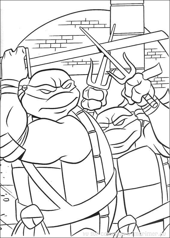 Página para colorir: Tartarugas ninjas (Super heroi) #75462 - Páginas para Colorir Imprimíveis Gratuitamente