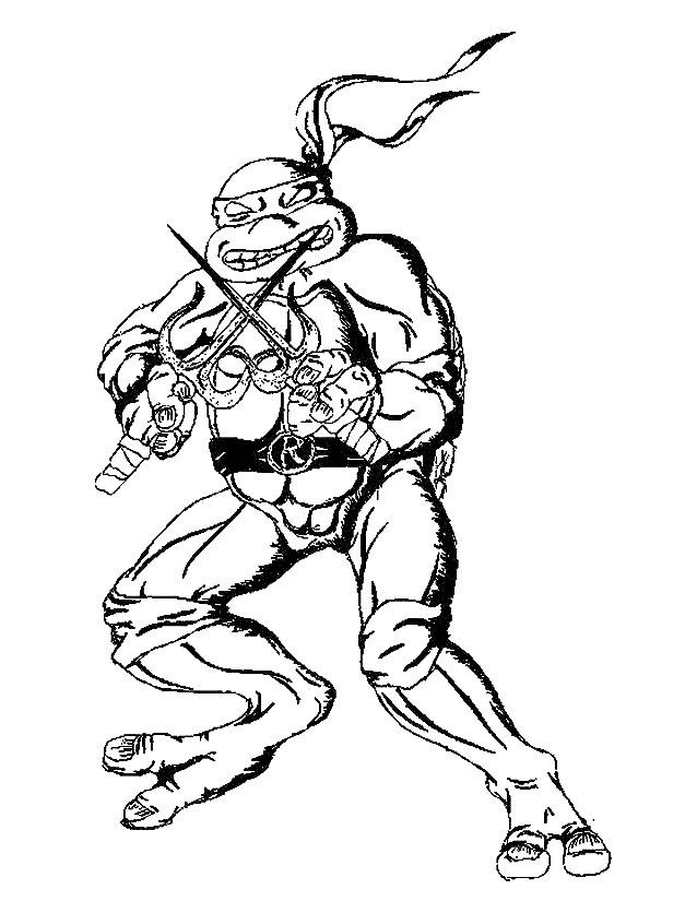 Página para colorir: Tartarugas ninjas (Super heroi) #75487 - Páginas para Colorir Imprimíveis Gratuitamente