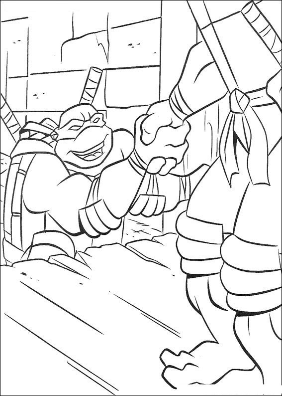 Página para colorir: Tartarugas ninjas (Super heroi) #75502 - Páginas para Colorir Imprimíveis Gratuitamente