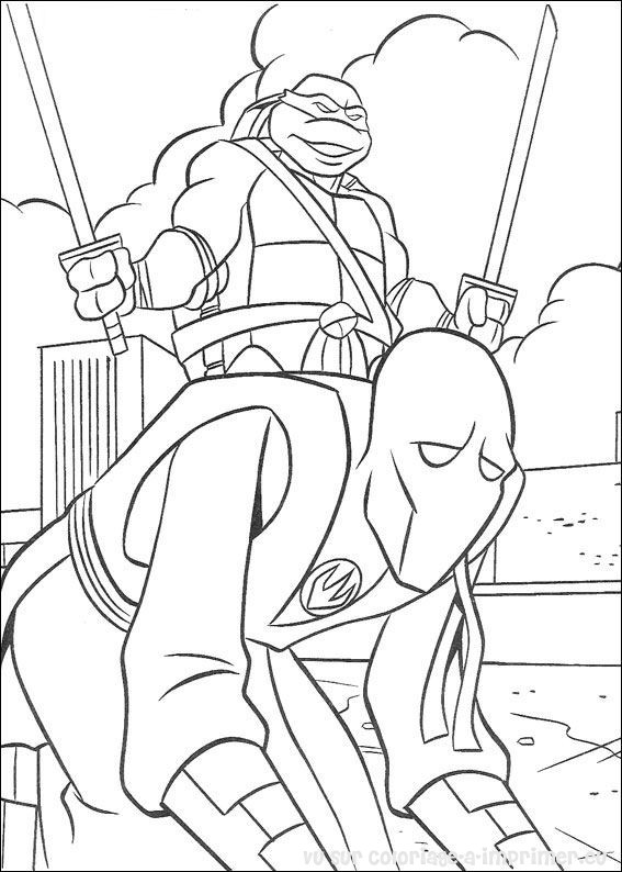 Página para colorir: Tartarugas ninjas (Super heroi) #75543 - Páginas para Colorir Imprimíveis Gratuitamente