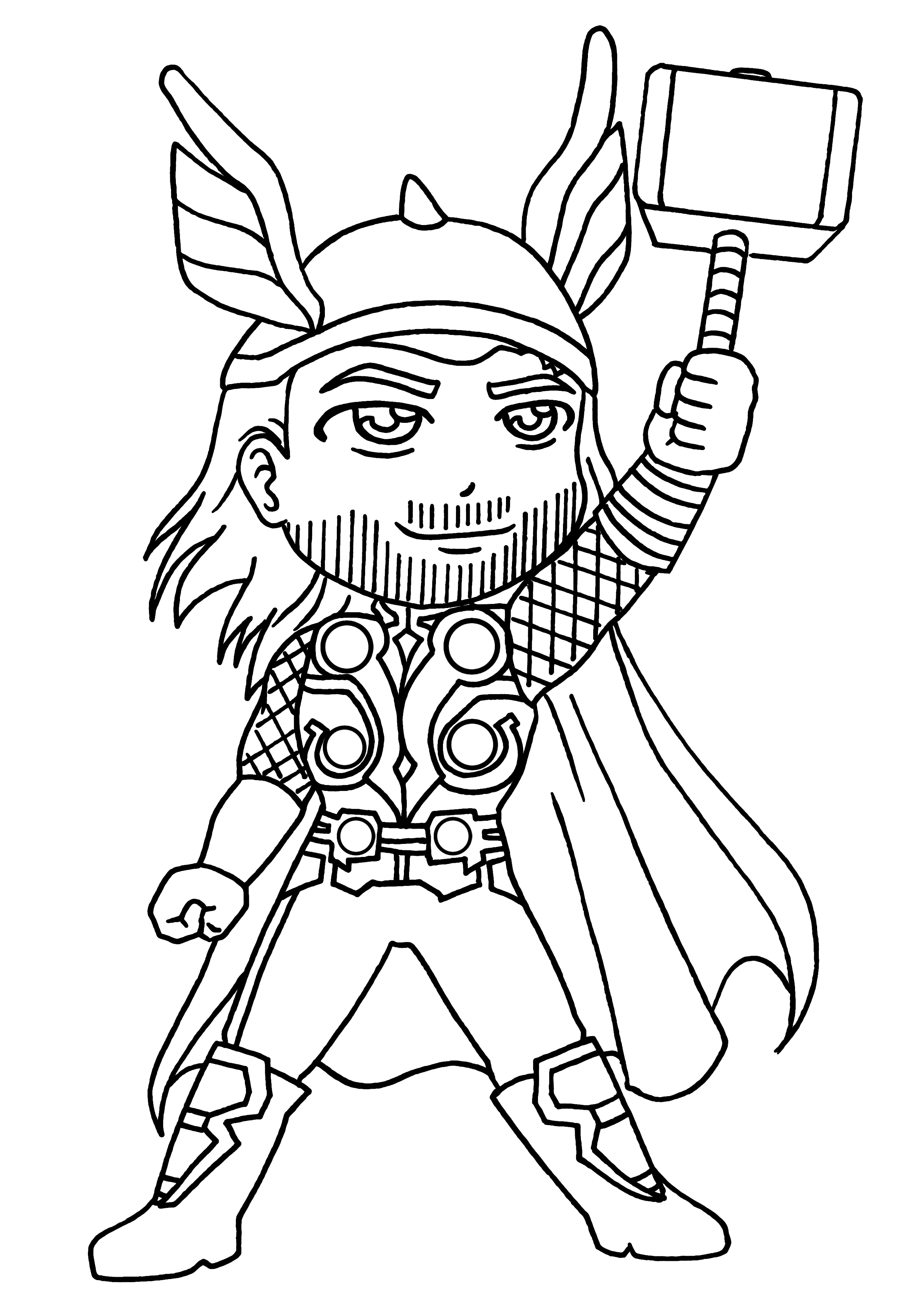 Página para colorir: Thor (Super heroi) #75757 - Páginas para Colorir Imprimíveis Gratuitamente