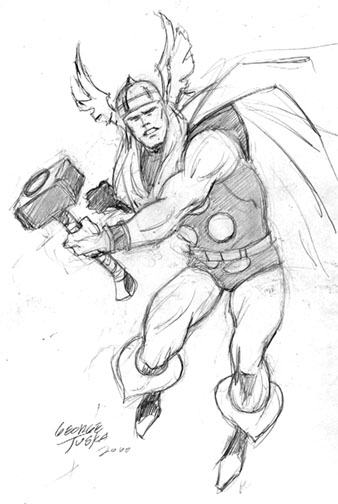 Página para colorir: Thor (Super heroi) #75810 - Páginas para Colorir Imprimíveis Gratuitamente