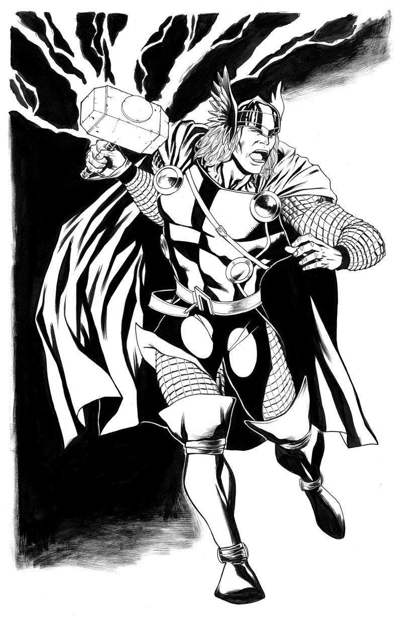 Página para colorir: Thor (Super heroi) #75823 - Páginas para Colorir Imprimíveis Gratuitamente