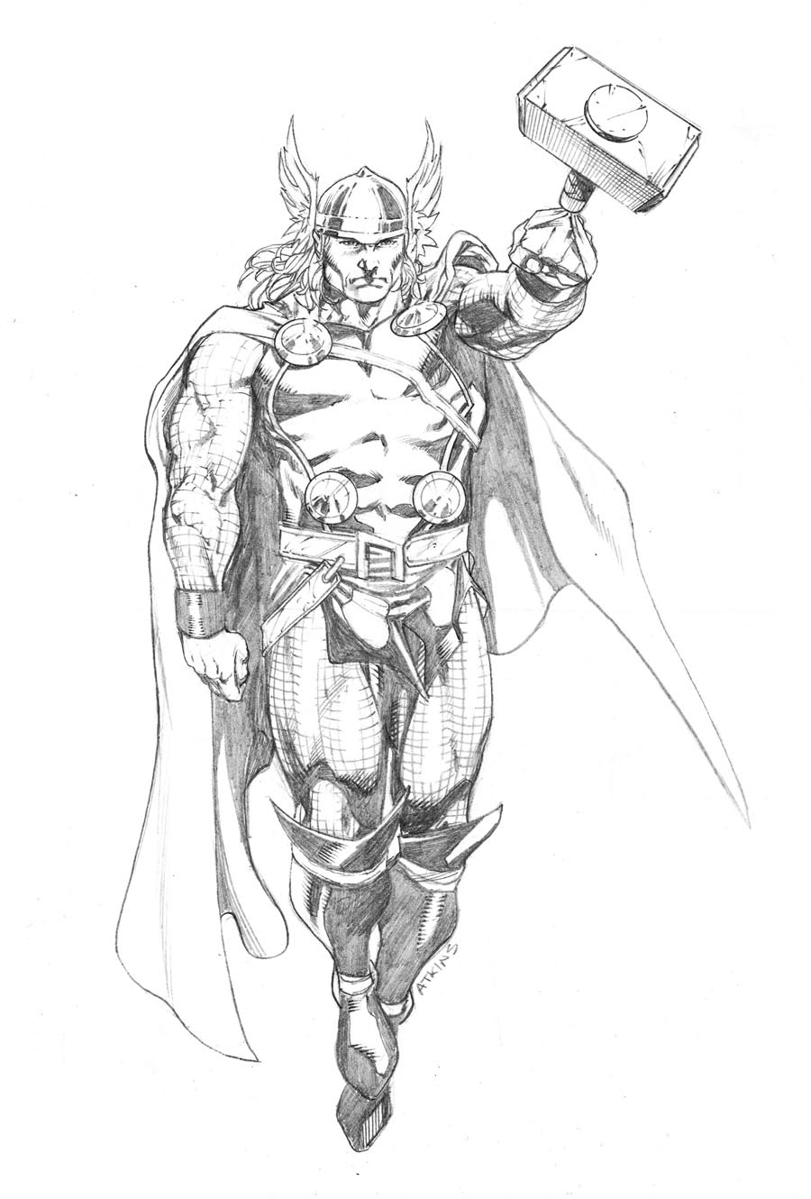 Página para colorir: Thor (Super heroi) #75858 - Páginas para Colorir Imprimíveis Gratuitamente