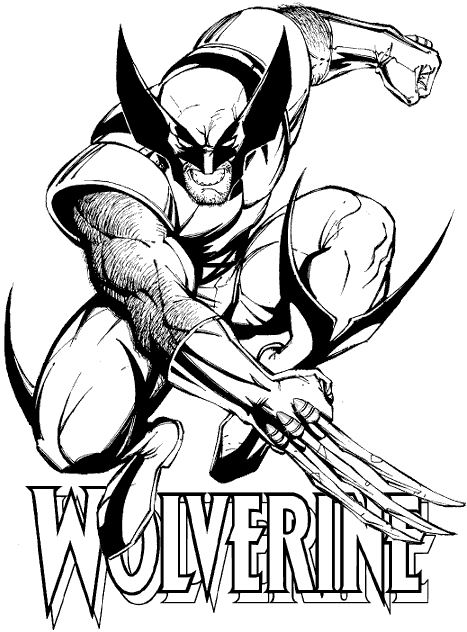 Página para colorir: X-Men (Super heroi) #74365 - Páginas para Colorir Imprimíveis Gratuitamente