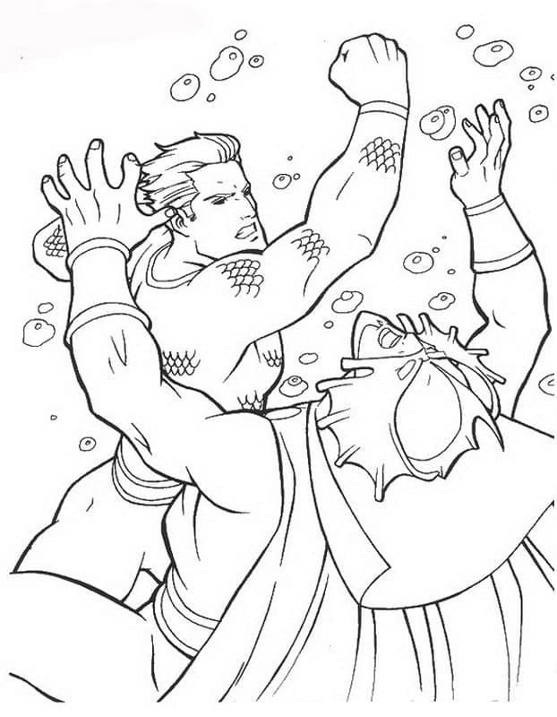 Desenho gratuito Aquaman #184400 da colecao Super-heróis e Supervilões para imprimir