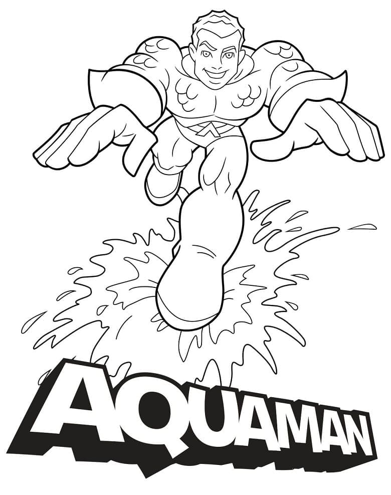 Desenho gratuito Aquaman #220121 da colecao Super-heróis e Supervilões para imprimir