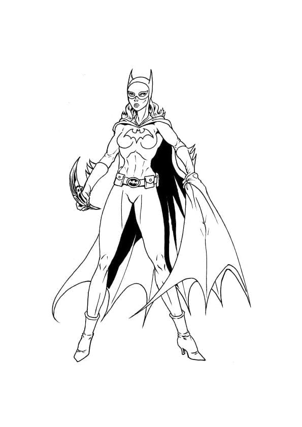 Desenho gratuito Batgirl #205833 da colecao Super-heróis e Supervilões para imprimir