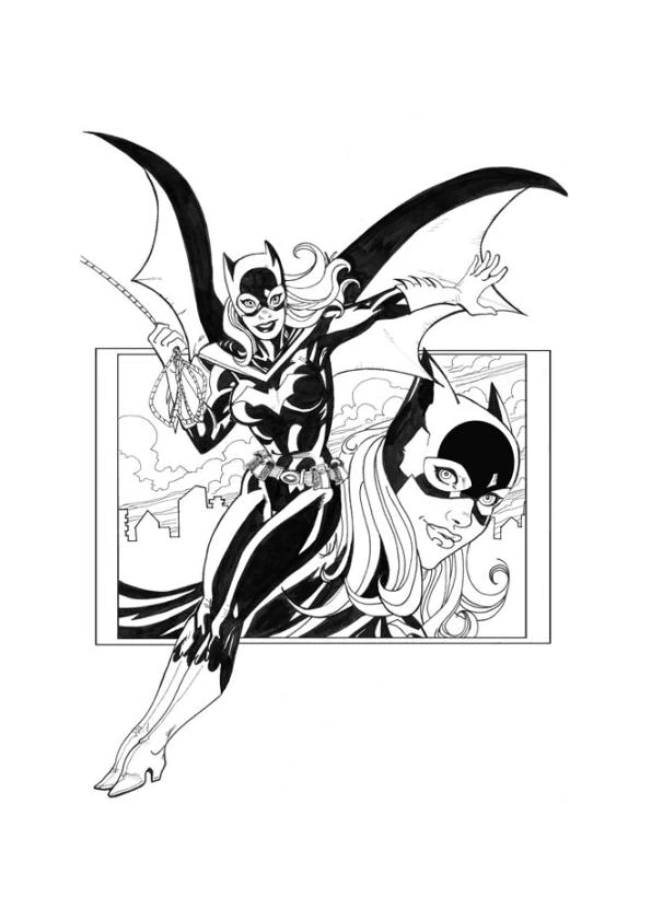 Desenho gratuito Batgirl #77743 da colecao Super-heróis e Supervilões para imprimir