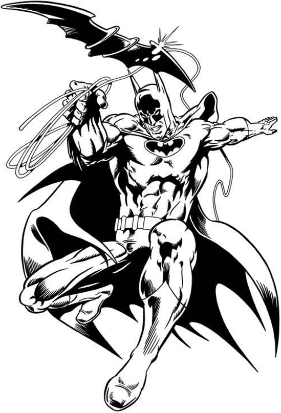 Desenho gratuito Batman #76876 da colecao Super-heróis e Supervilões para imprimir