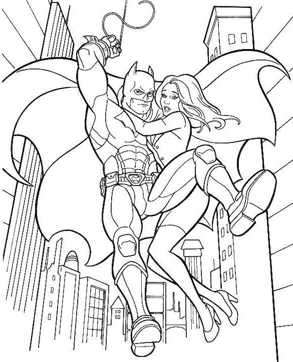 Desenho gratuito Batman #76881 da colecao Super-heróis e Supervilões para imprimir