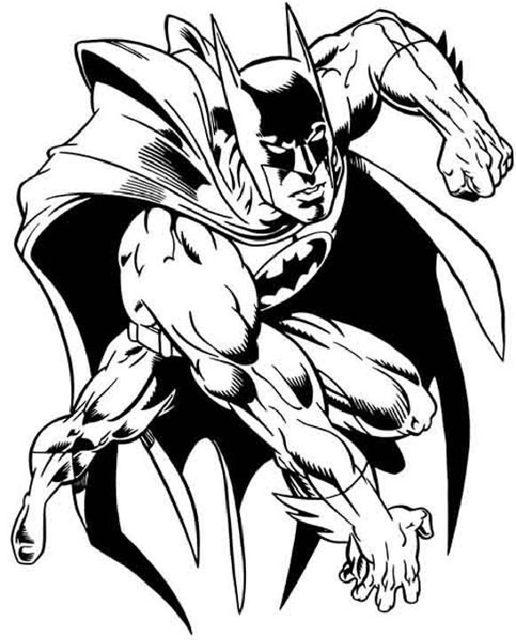 Desenho gratuito Batman #76893 da colecao Super-heróis e Supervilões para imprimir