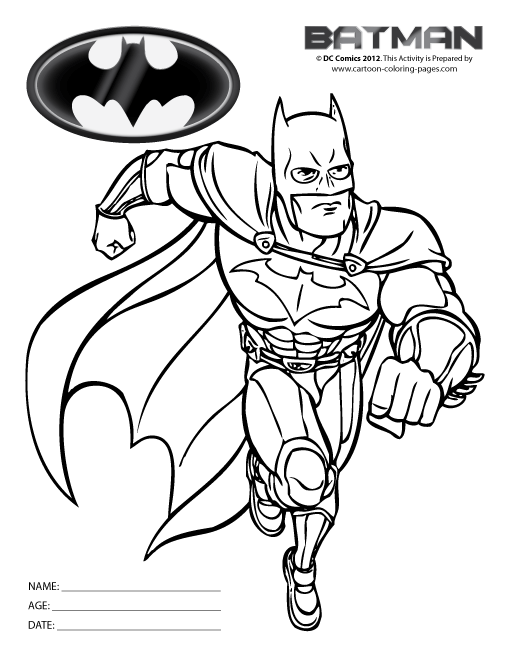 Desenho gratuito Batman #77003 da colecao Super-heróis e Supervilões para imprimir