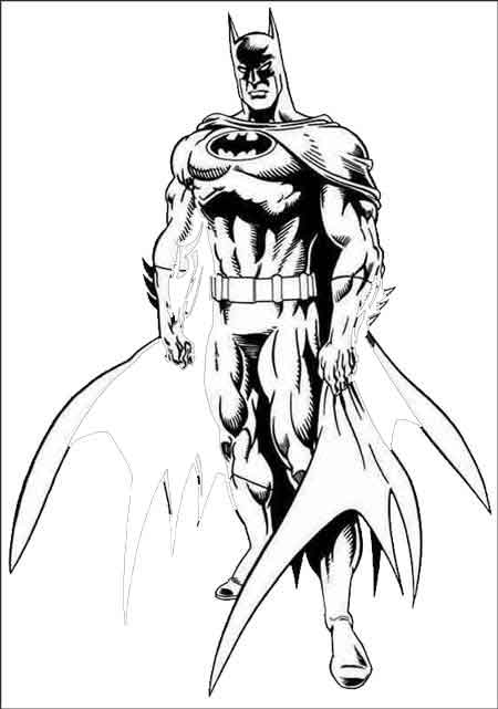 Desenho gratuito Batman #77128 da colecao Super-heróis e Supervilões para imprimir