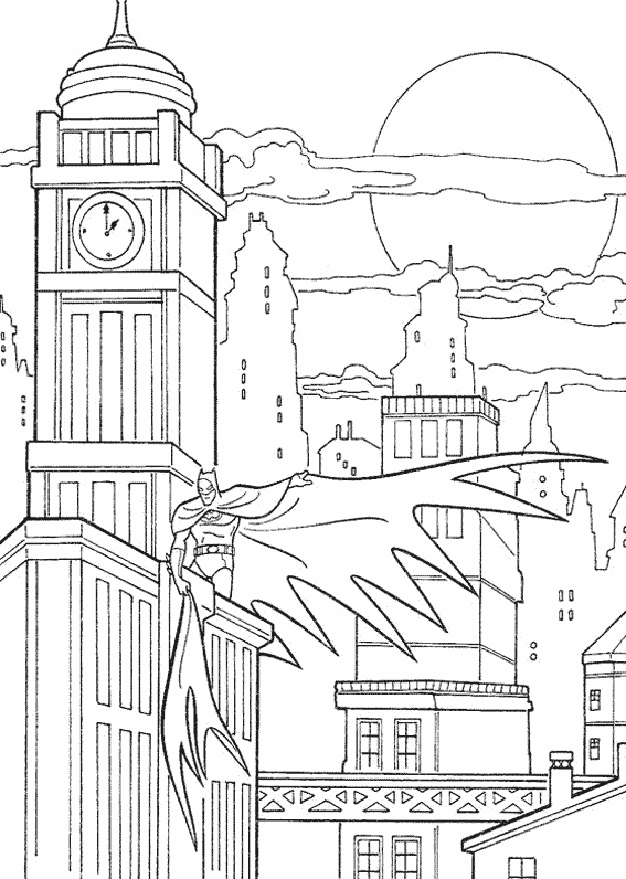 Desenho gratuito Batman #77185 da colecao Super-heróis e Supervilões para imprimir