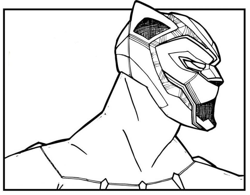 Desenho gratuito Black Panther #176298 da colecao Super-heróis e Supervilões para imprimir