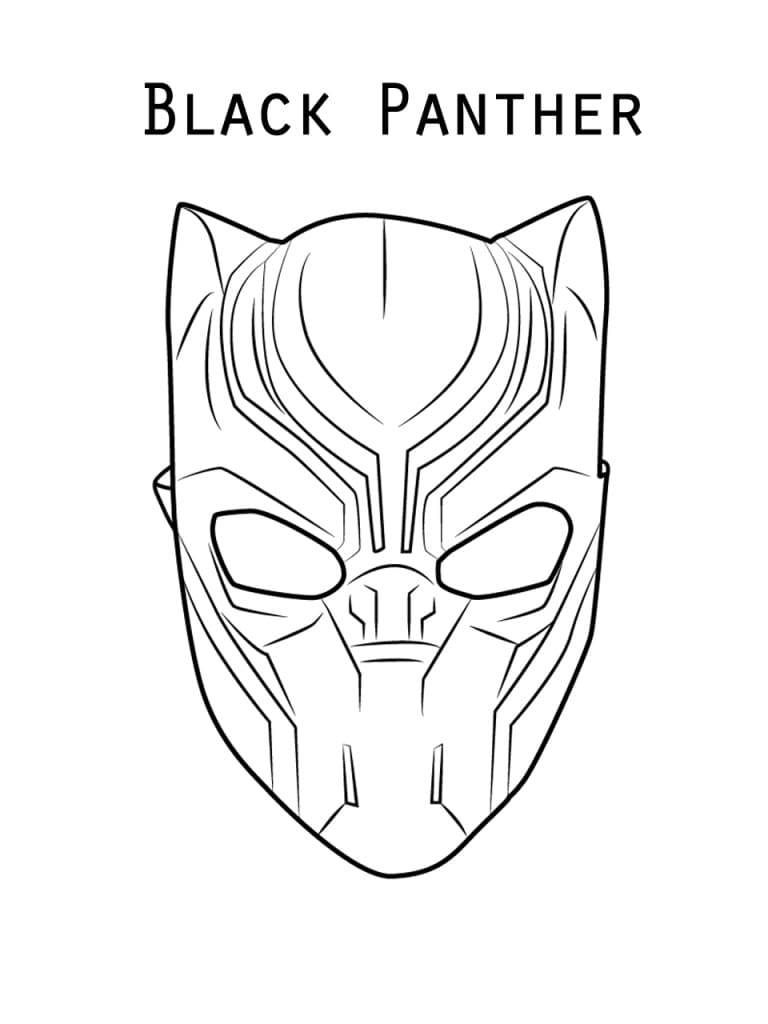 Desenho gratuito Black Panther #176317 da colecao Super-heróis e Supervilões para imprimir
