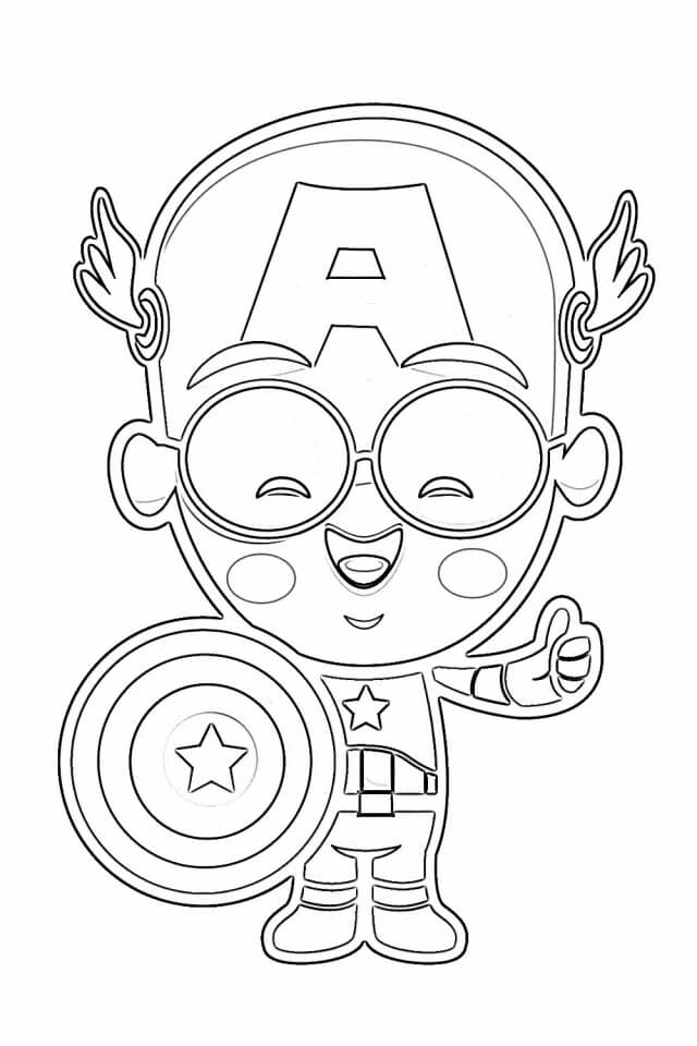 Desenho gratuito Capitão América #173020 da colecao Super-heróis e Supervilões para imprimir