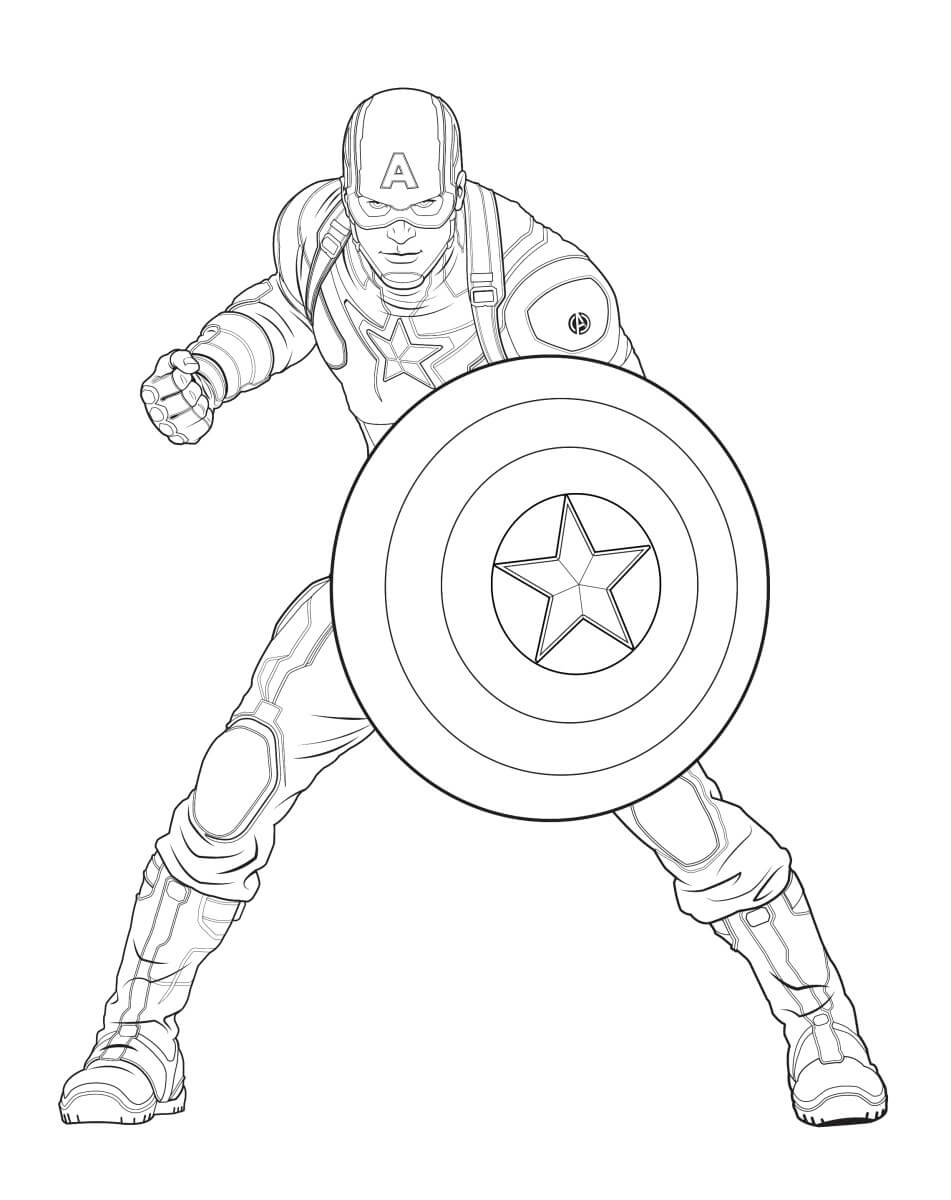 Desenho gratuito Capitão América #173042 da colecao Super-heróis e Supervilões para imprimir