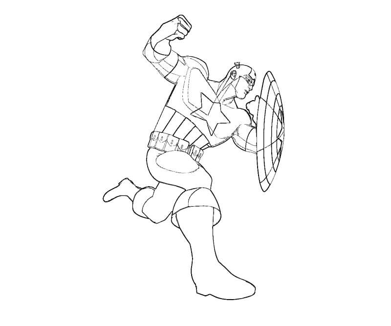 Desenho gratuito Capitão América #173050 da colecao Super-heróis e Supervilões para imprimir