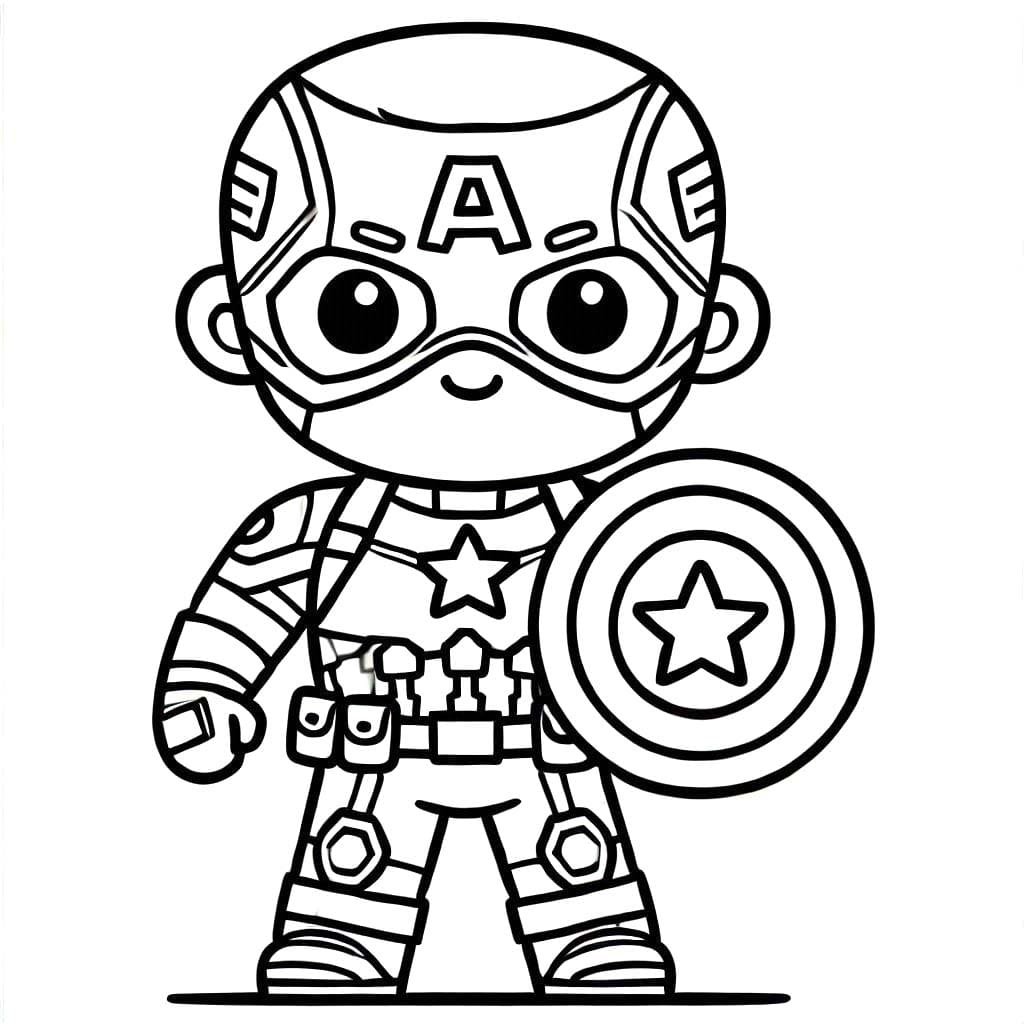 Desenho gratuito Capitão América #218069 da colecao Super-heróis e Supervilões para imprimir