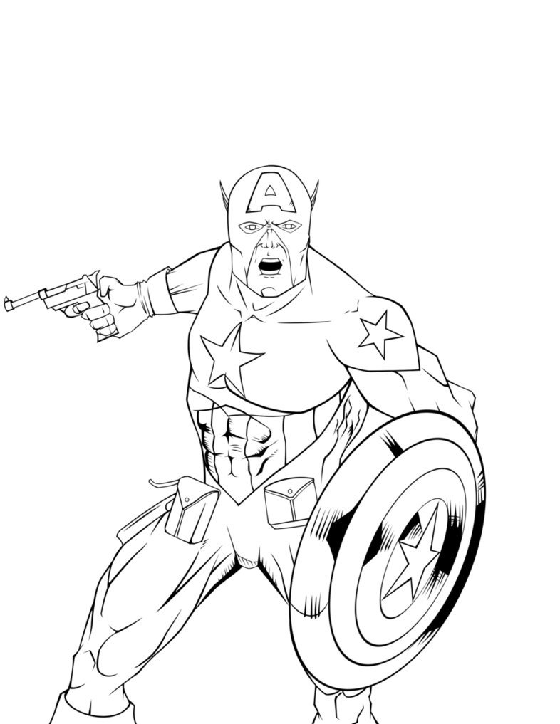 Desenho gratuito Capitão América #76602 da colecao Super-heróis e Supervilões para imprimir Desenho gratuito Capitão América #76602 da colecao Super-heróis e Supervilões para imprimir
